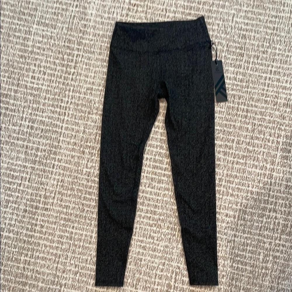 NWT KYODAN Gray Herringbone Leggings Sz XS